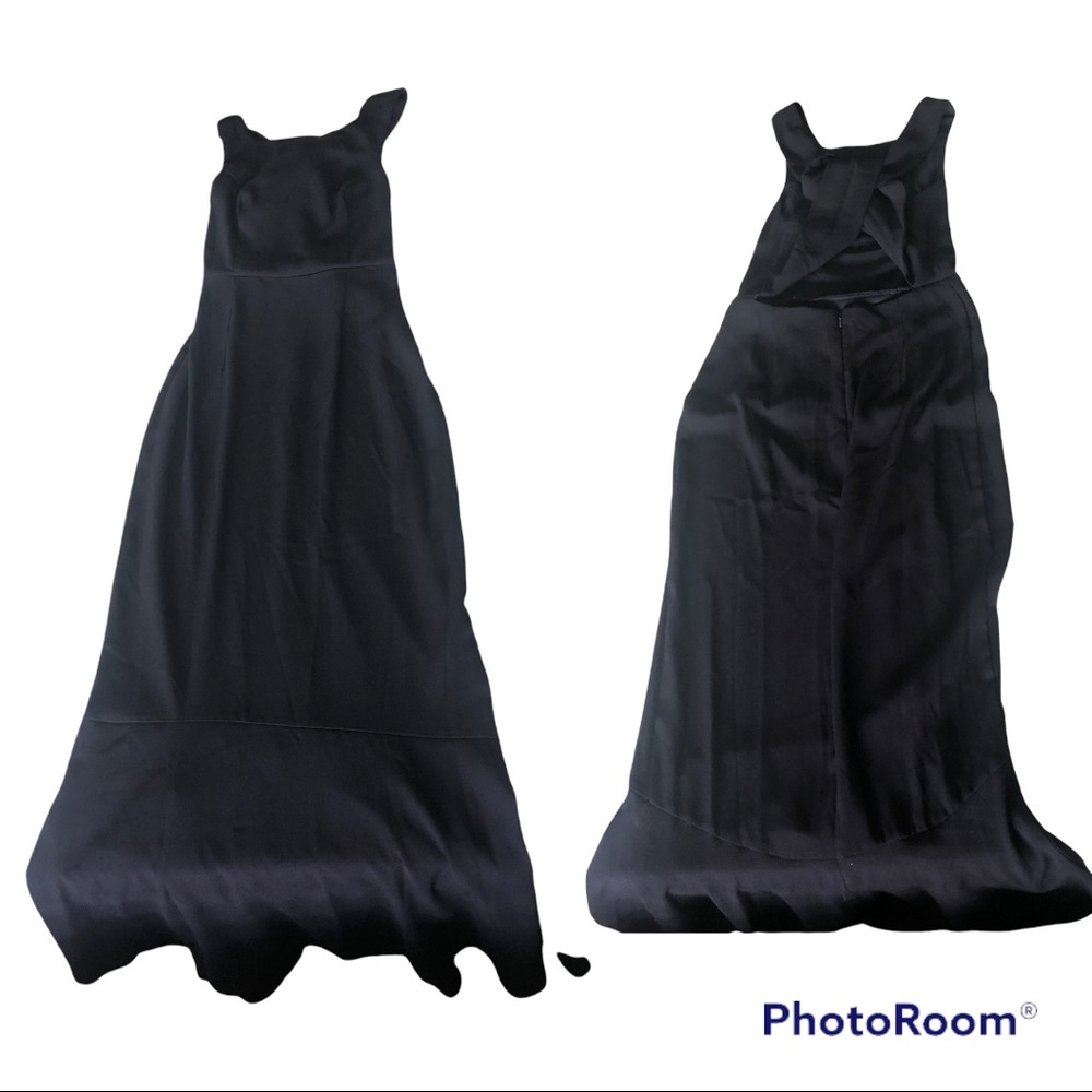 ASOS navy maxi mermaid gown dress